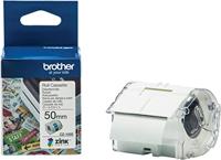 Brother CZ1005 Rol met etiketten 50 mm x 5 m Papier Wit 1 stuk(s) Permanent hechtend Gekleurde etikettenrol - thumbnail