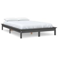 Bedframe massief grenenhout grijs 180x200 cm 6FT Super King - thumbnail