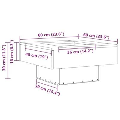 Vuurkorf Zwart 60 x 60 x 30 cm Koudgewalst staal