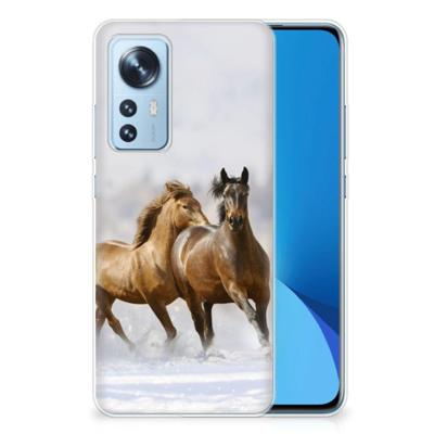 Xiaomi 12 | 12X | TPU Hoesje | Paarden Xiaomi 12 | 12X | TPU Hoesje | Paarden