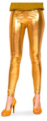 Gouden legging metallic