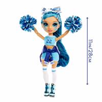 Rainbow High cheerleaderpop Skyler Bradshaw junior 28 cm blauw - thumbnail
