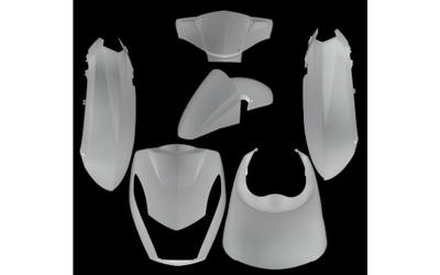 Edge Plaatset 6-delig voor peugeot kisbee 2t/4t - wit