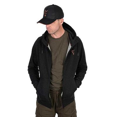 Fox Collection Lightweight Hoody Black & Orange Large
