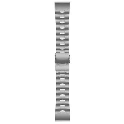 By Qubix - Titanium schakelband - Zilver - Compatible met Garmin Fenix 8-51mm - Compatible Garmin bandje