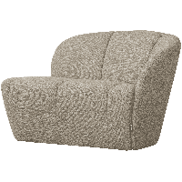 WOOOD Mojo 2-Zits Bankje Rechts - Bouclé - Beige Melange - 73x112x77 - thumbnail