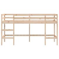 Kinderhoogslaper met ladder 80x200 cm massief grenenhout - thumbnail