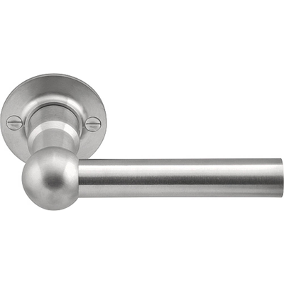 Formani FERROVIA FVL125/52 deurkruk L-model ongeveerd op rozet - mat RVS