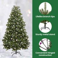 VidaXL Kunstkerstboom met 300 led groen 270 cm pvc en metaal - thumbnail