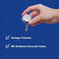 Maul Neodymium magneet MAUL (Ø x h) 38.5 mm x 55 mm Rond, Met haak Zilver 1 stuk(s) 6155696 - thumbnail