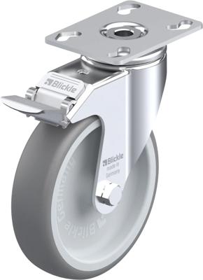 Blickle LKPA-TPA 126G-FI Zwenkwiel met rem Wieldiameter: 125 mm Draagvermogen (max.): 120 kg 1 stuk(s)