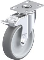 Blickle LKPA-TPA 126G-FI Zwenkwiel met rem Wieldiameter: 125 mm Draagvermogen (max.): 120 kg 1 stuk(s) - thumbnail