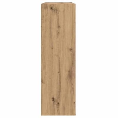 Boekenkast/dressoir 66x30x98 cm bewerkt hout artisanaal eiken