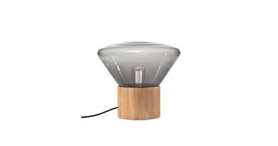 Brokis Muffin Medium Vloerlamp - Eiken - Rookgrijs