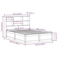 Bedframe zonder matras massief grenenhout 120x200 cm - thumbnail