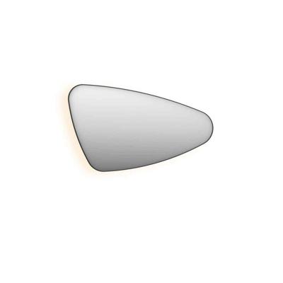 Spiegel Organisch INK SP23 80x50 cm Met Verlichting en Spiegelverwarming Rechts Mat Zwart Spiegel Organisch INK SP23 80x50 cm Met Verlichting en Spiegelverwarming Rechts Mat Zwart