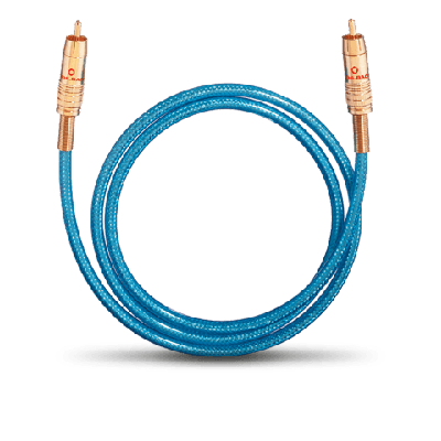 Digitale cinch Digitale audio Aansluitkabel [1x Cinch-stekker - 1x Cinch-stekker] 1.50 m Blauw Oehlbach NF 113 DI