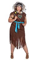 Indiaans Kostuum Rok Kort Vrouw - thumbnail