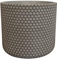 TS Collection bloempot bernt steen 19x16cm shiny black - thumbnail