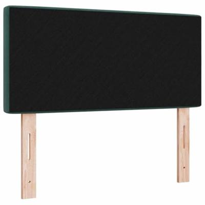 LED Hoofdbord met LED -striplichten Donkergroen 100 cm Fluweel