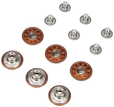 Jeansknopen open kap ster 17mm oud brons