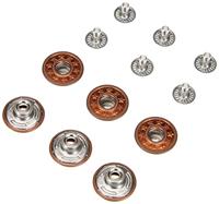 Jeansknopen open kap ster 17mm oud brons - thumbnail