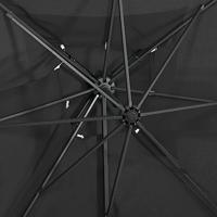 Zweefparasol met dubbel dak 250x250 cm antracietkleurig - thumbnail