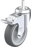 Blickle LKRA-PATH 101G-FI-GS12 Zwenkwiel met rem Wieldiameter: 100 mm Draagvermogen (max.): 120 kg 1 stuk(s) - thumbnail