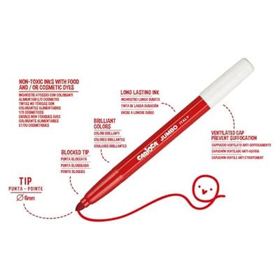 Carioca viltstift Jumbo Superwashable 24 stiften in een kartonnen etui