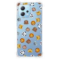 Doorzichtige Silicone Hoesje voor Xiaomi Redmi Note 12 5G Dieren Emojis - thumbnail