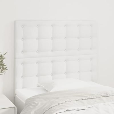 Hoofdborden 2 st 90x5x78/88 cm kunstleer wit