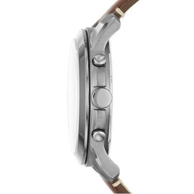 Fossil Heren Grant chronograaf horloge met bruine wijzerplaat FS5214