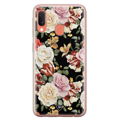 Samsung Galaxy A20e siliconen hoesje - Flowerpower Samsung Galaxy A20e siliconen hoesje - Flowerpower