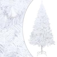 Kunstkerstboom met dikke takken 120 cm PVC wit - thumbnail
