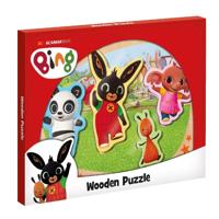 Bambolino Bing houten puzzel met grote figuren - educatief speelgoed leren puzzelen - toys - thumbnail