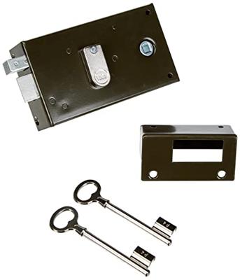 Horizontaal opbouwslot met linkervolger - YALE - YAH36G - Kaki - 2 sleutels meegeleverd