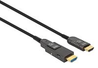 Manhattan 355537 HDMI-kabel HDMI Aansluitkabel HDMI-A-stekker, HDMI-micro-D-stekker 50 m Zwart 4K UHD - thumbnail