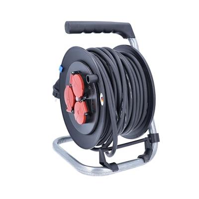 AS Schwabe 10116 Kabelhaspel 25.00 m Zwart Randaarde stekker