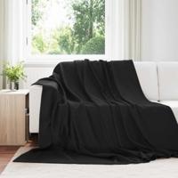 VidaXL Kleden 24 pcs zwart 240 x 220 cm fleece - thumbnail