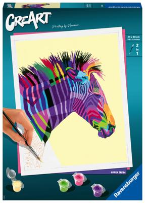Ravensburger Creart schilderen op nummer - zebra