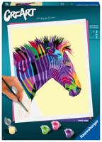 Ravensburger Creart schilderen op nummer - zebra - thumbnail