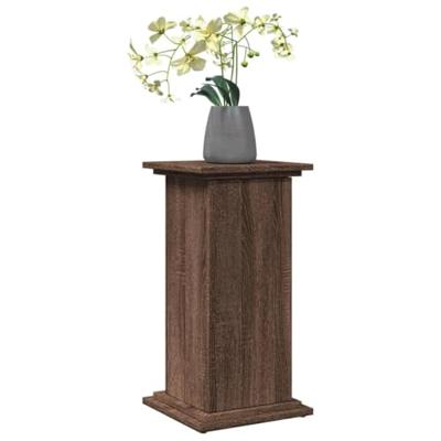 VidaXL Sokkel met opbergruimte 31x30x60 cm bewerkt hout bruin eiken - thumbnail