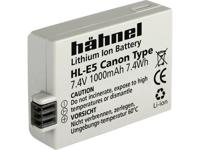 Hähnel Fototechnik HL-E5 Camera-accu Vervangt originele accu LP-E5 7.4 V 1000 mAh - thumbnail