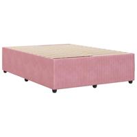 Bedframe fluweel roze 160x200 cm - thumbnail