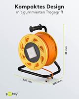 Goobay patchkabel rj-45 aansluiting s/ftp, m. cat.7a ruwe kabel (oranje, 50 m) - thumbnail