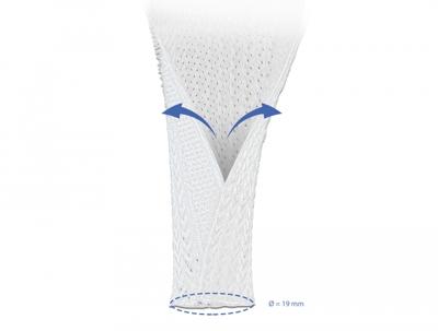 Kabelmantel met klittenbandsluiting 2 m x 19 mm wit