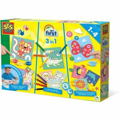 SES my first - 3in1 vingerverven, kleuren, vormen plakken