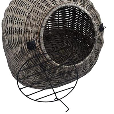 VidaXL Kattendrager 50x42x40 cm natuurlijk wilgenhout grijs VidaXL Kattendrager 50x42x40 cm natuurlijk wilgenhout grijs