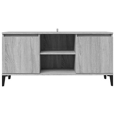 Tv-meubel met metalen poten 103,5x35x50 cm grijs sonoma eiken Tv-meubel met metalen poten 103,5x35x50 cm grijs sonoma eiken