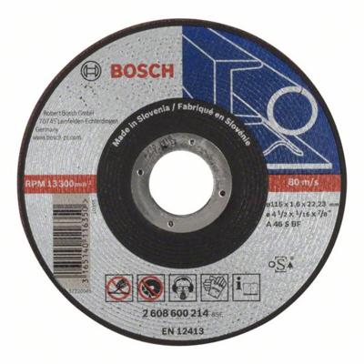 Bosch Accessoires doorslijpschijven | metaal | 115x1,6 | 2608600214 - 2608600214 Bosch Accessoires doorslijpschijven | metaal | 115x1,6 | 2608600214 - 2608600214